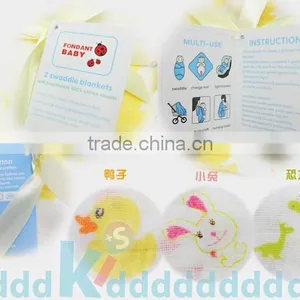 3 Groups You Can Choose ,100% Cotton Muslin Swaddle Blanket thumbnail-2