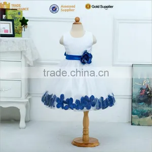 Walson Children Clothes Korean Fashion White Color Flower Girl Dress 3 Year Old Girl Dress thumbnail-4
