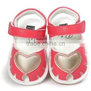 Heart Design Leather Baby Shoes, Leather Sandals for Baby thumbnail-5