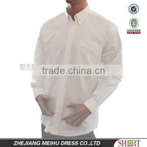 Latest Design Custom White Oxford Button Down Stone Washed Men Shirt thumbnail-1