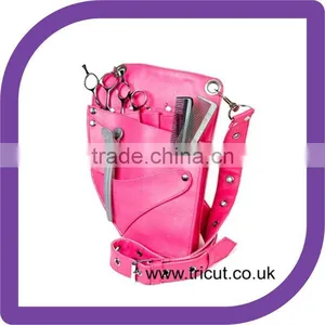 Leather Hairdressing Pouch - Pink Sherbert thumbnail-1