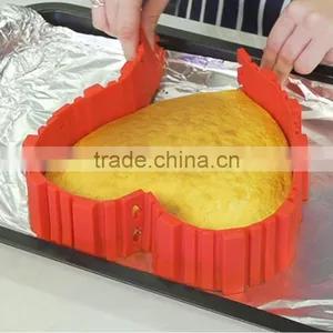 4 Pcs/set DIY Silicone Cake Baking Square Rectangular Round Shape Mold Magic Bakeware Bake Cake Snakes Molud Pastry Tools thumbnail-2