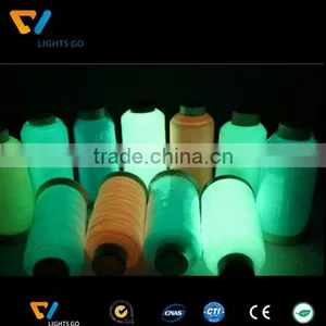 150D/2 High Quality Glow in the Dark Luminous Sewing Yarn Embroidery Thread for Embroidering Label thumbnail-2
