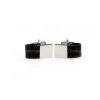 Black Leather Wrapped Around Cuffliks thumbnail-2