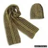 Sell Stone Washed Cable Stitch Scarf & Hat thumbnail-1