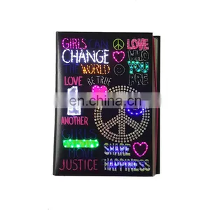 Hardcover Colouring Light up School Note Kid Book With Button thumbnail-3