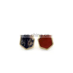 Hexagon Multi-Kind Stone Rings thumbnail-1