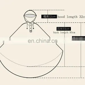 Promotional Fashion Women EVA Rain Poncho thumbnail-6