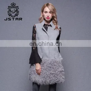 New Fashion Winter Cashmere Coat Ladies Long Vest Design thumbnail-3