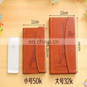 Direct Factory Manufacture Customized Different Size Agenda Diary Hardcover Notebook With Eiffel Tower Logo thumbnail-1