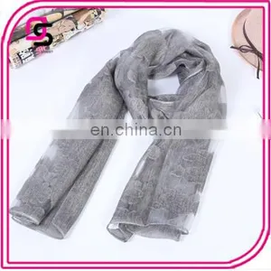2016 New Lace Embroidery Ladies Scarf in Autumn and Winter Chiffon Scarves Wholesale thumbnail-1