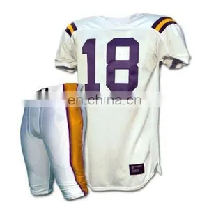 White American Football Uniforms thumbnail-1