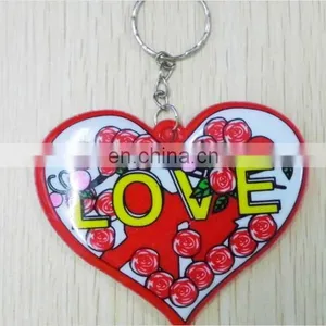 Big Love Heart Bag Charms Customized Logo Promotional Keychain Gifts 2018 Valentine Day Promotion Gifts thumbnail-1