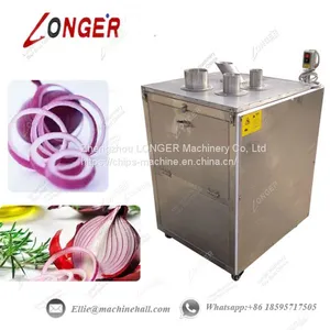 Commercial Onion Cutting Machine|Onion Slicer Machine For Sale|Small Model Leek Flakes|Shallot Cutting Machine thumbnail-3