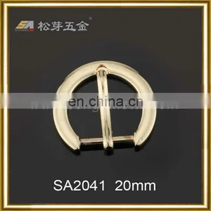 Song A Metal Glazed Latest Design Quality Belt Buckle Fashion Half Round Shape 20mm Pin Belt Buckle thumbnail-1