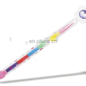Multi- Crayon Crayon Pen 7 Colors Insect Push Crayon thumbnail-1