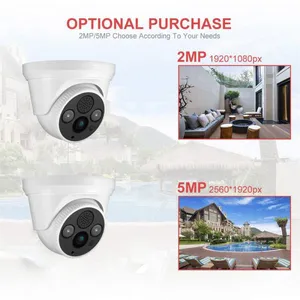 New Sell H. 265 2.0/5.0MP Two-Way Audio Home Surveillance Wireless WiFi IR Dome IP Camera From CCTV Camers Suppliers thumbnail-3