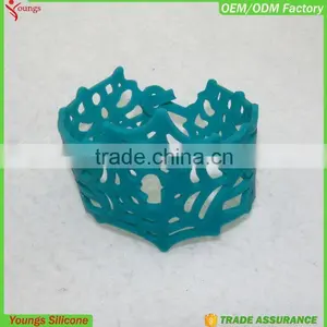 2016 Eco-friendly Colorful Tattoo Cool Bracelets, Tattoo Designs Hollow Silicone Bracelet Quality Choice thumbnail-2