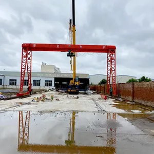 MH Type10 Ton General Gantry Crane, Gantry Crane, Main Girder Box Support Leg Gantry Crane, Rail Type Small Crane thumbnail-4