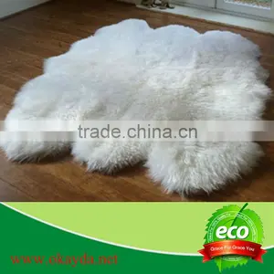 Handmade Chinese Sheepskin Wool Rugs for Living Room thumbnail-1