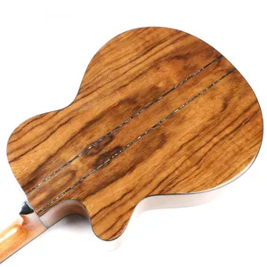 Guitar Factory Wholesale Acoustic Guitar Oriental Cherry W300 OEM 40 Inch Guitar Good Price for Sale thumbnail-5