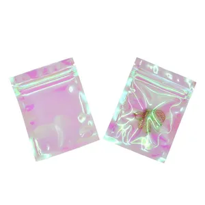 Custom Design Logo Clear Plastic Zipper Blank Cosmetic Bags For Cosmetics Earrings Jewelry thumbnail-1