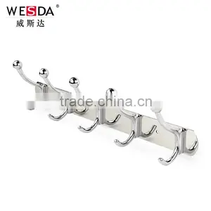Wesda Zinc Alloy Bathroom Accessories Decorative Stainless Steel Coat Hook for Towel 831 thumbnail-2