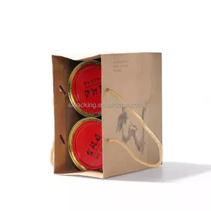 Custom Black Tea Shopping Package Gift Bags thumbnail-1