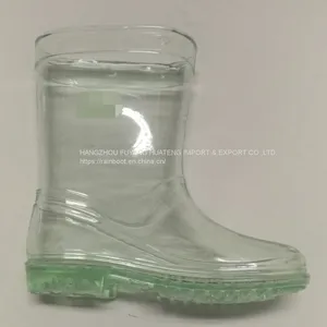 Colourful Transparent Kid Boots,Transparent New Fashion Child Boots,Transparent Children PVC Boots,Popular Style Boot thumbnail-3