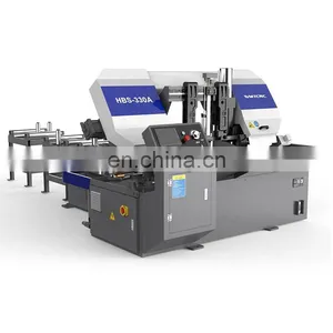 Efficiency Safe Band Saw Machine HBS-330A For Iron Pipe Beam Steel Metal With Competitive Price thumbnail-1