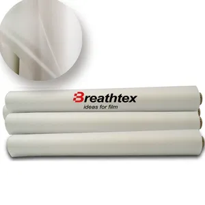 China Manufacturer Cheap Price Low Breathable Waterproof White TPU Membrane Breathable Laminated TPU Polyurethane Film thumbnail-2
