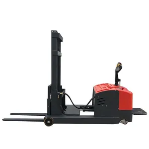 CE APPROVED 1-2 TON FULL ELECTRIC REACH PALLET STACKER thumbnail-2