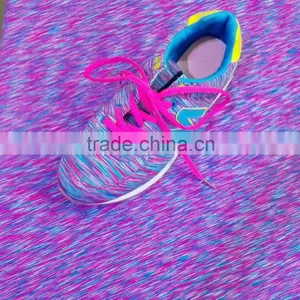 uv Resistant Rainbow Colored Yarn Dye Nylon Spandex Fabric for Shoes Swimwear thumbnail-4