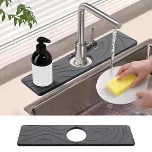 Absorbent Quick Dry Diatomite Stone Kithcen Sink Faucet Mats Factory thumbnail-1