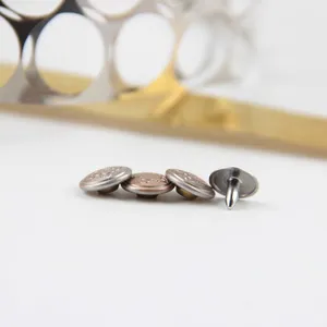 High Quality Brass Material Brass Rivet With Brass Nail for Jeans Denim Jeans Garment Jacket thumbnail-4