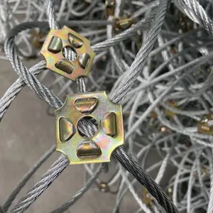 Hot Dipped 8mm Galvanized Wire Rope Rockfall Fence for Debris Flow Control on Slopes Bent & Welded Competitive Price thumbnail-6