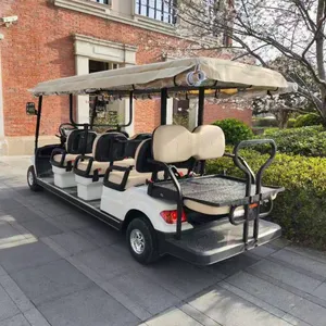 Four-wheel Electric Vehicle for Property Viewing, Electric Vehicle for Carrying Hotel Guests' Luggage Upon Check-in, 6+2-seater Golf Sightseeing Vehicle thumbnail-3