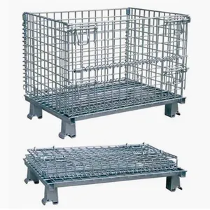Factory Direct Sale Pallet Rack Mesh Cage With Wheels thumbnail-4