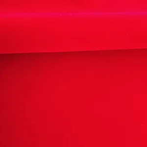 Red Flocking Velvet | Polyester Flocked Fabric | Nylon Flcok Velvet | Flocking Velveteen Fabrics Supplier thumbnail-1
