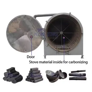 Horizontal Charcoal Carbonization Furnace Bamboo Charcoal Making Large Carbonization Furnace Equipment EPC thumbnail-4