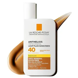 Anthelios Tinted Sunscreen SPF 40 Broad Spectrum With Antioxidants Titanium Dioxide Zinc Oxide Mineral Block thumbnail-3