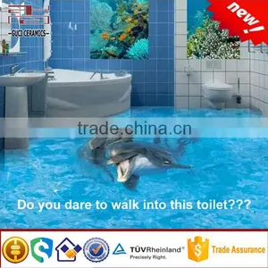 3d Flooring Tile for Bathroom Seaworld Picture Porcelain Wall and Floor 3d Tile thumbnail-2