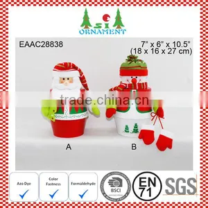 Red and Green Small Plush Christmas Gift Box thumbnail-3