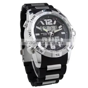 LP7325 Best Quality 3atm Water Resistant Dual Watch With Rubber Watch Strap thumbnail-4