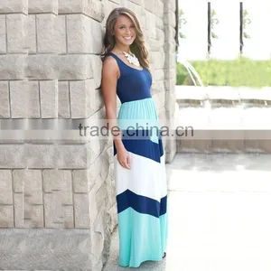 Mommy and me Maxi Dress Stripe Fashion Women Dress Apparel Long Maix Dress Baby Dress Clothing thumbnail-2