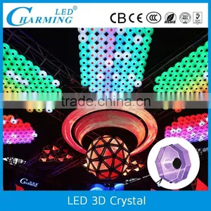 2016 New Hexagon Smd5050 Light Weight Led 3d Crystal Light thumbnail-3