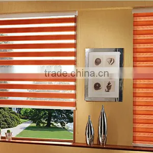 100%ployester Fabric Blackout Zebra Roller Blinds for Window Curtain thumbnail-1