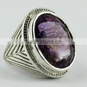 Auethysra Of Beauty Amt Ring, Oxidized Silver Jewellery, Fine Silver Jewellery thumbnail-3