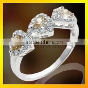 New Model Silver Ring With Shiny Zircon Fashion Cheap Wedding Ring thumbnail-1
