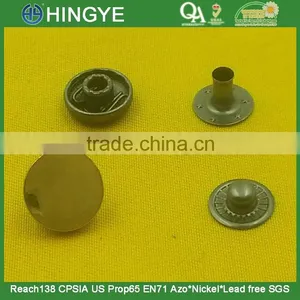 Flat Shape Metal Snap Button In Gold NF Color -- MA1004 thumbnail-1